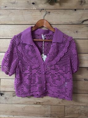 Free people crochet top